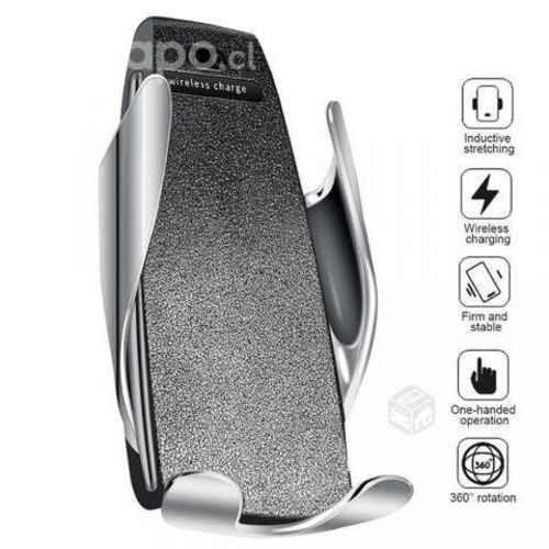 Cargador Inalambrico Celular Auto Con Sensor S5
