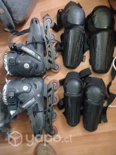 Patines black bull rodilleras y coderas