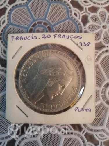 Moneda francesa 1938