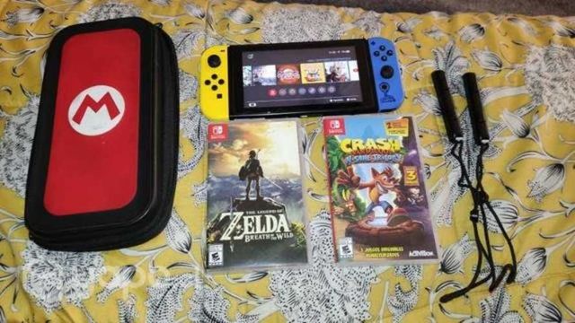 FULL CONVERSABLE Nintendo switch v2 ,12 juegos