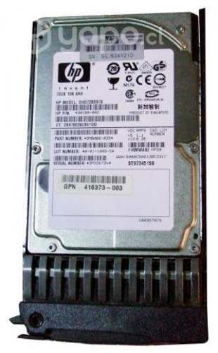 Hp  hp 72-gb 3g 15k 2.5 dp sas hdd