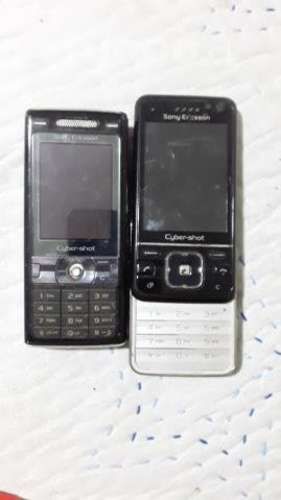 2 celulares sony ericsson ciber shot