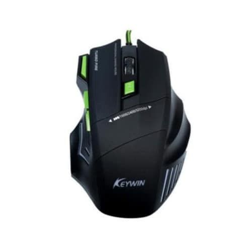 Kit Mouse Gamer Mousepad Ergonomico Verde