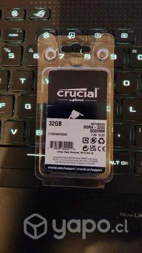 Memoria ram notebook 32gb