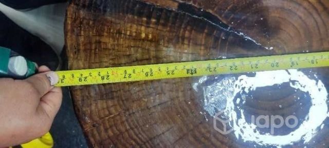 Mesa de centro rústicas con resina epoxica