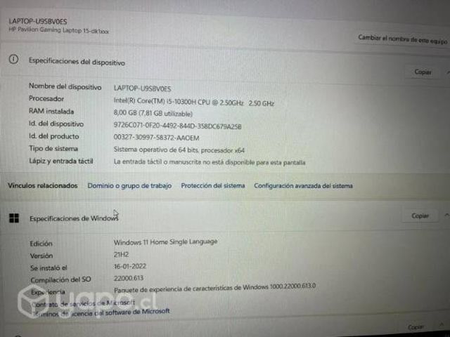 Notebook gaming Hp pavilion