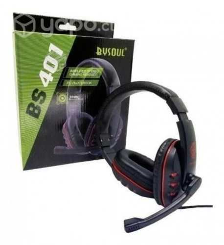Audífonos Gamer Con Micrófono Aux BYSOUL BS 401