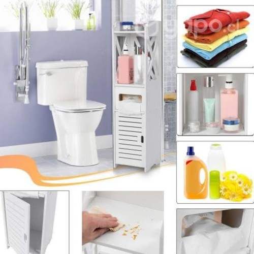 Estante de Baño Organizador Multiuso Blanco