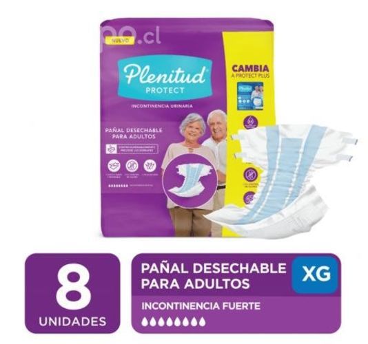 Plenitud Protect Pañal Adulto Xg 8 Unidades