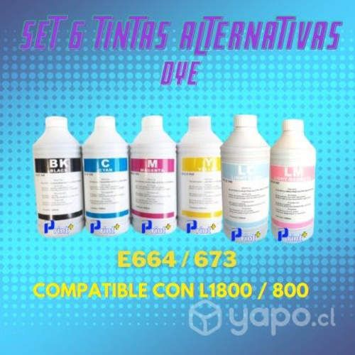 Tinta alternativa 1000ml 1lts 664 673