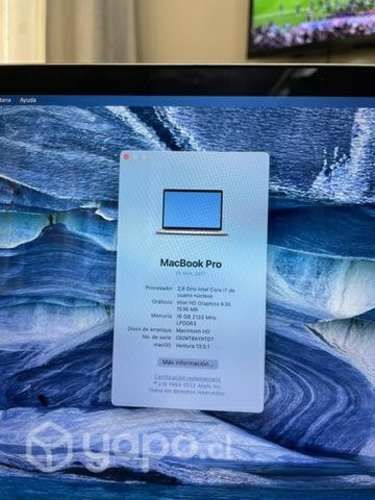 MacBook Pro 15-inch 2017 touch bar