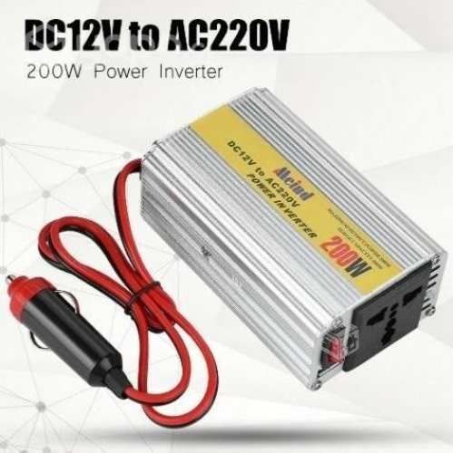 Inversor De Voltaje Corriente 12V a 220V 200 Watts