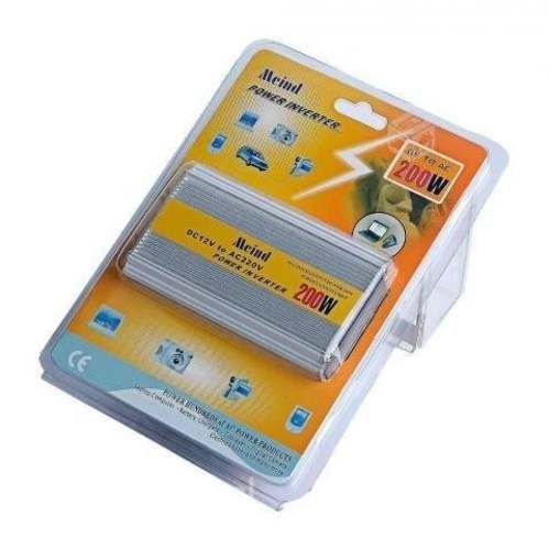 Inversor De Voltaje Corriente 12V a 220V 200 Watts