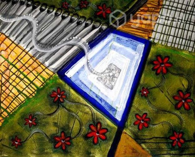 Cuadros obras de arte en acrílico. 100%