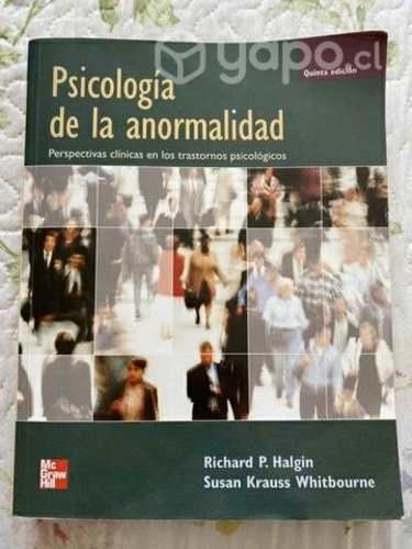 Libro Psicología de la anormalidad