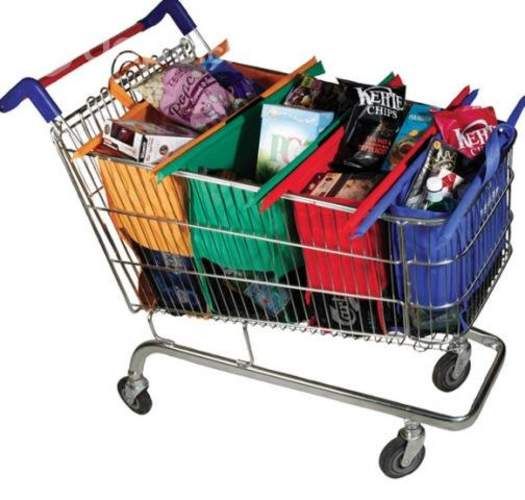 Set 4 Bolsas Ecologicas Reutilizables Organizadora