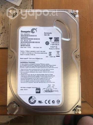 Sisco duro 500 gb