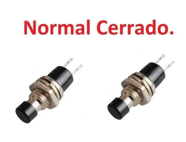 Pulsador Contacto Normal Cerrado / Color Rojo ( Pa