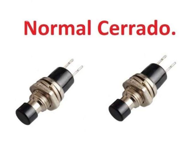 Pulsador Contacto Normal Cerrado / Color Rojo ( Pa