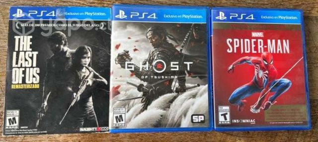 3 juegos sony playstation físicos