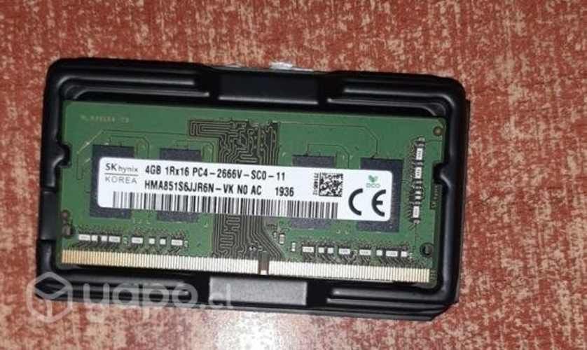 Memoria Hynx 4 GB DDR4 2666 MHZ para Notebook