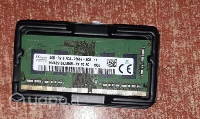 Memoria Hynx 4 GB DDR4 2666 MHZ para Notebook