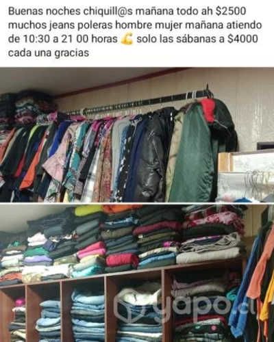 Liquidación de ropa hombre y mujer