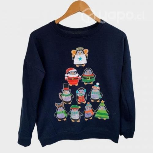 Poleron Navidad pinguinos