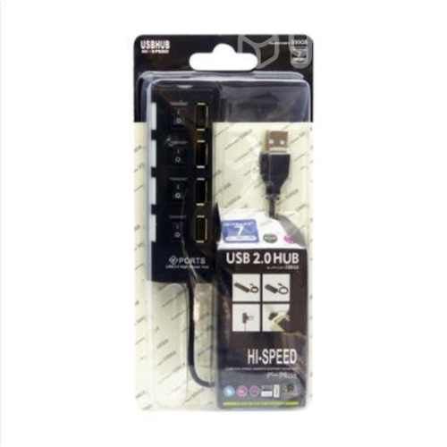 Hub USB 2.0 con Switch con 4 Puertos