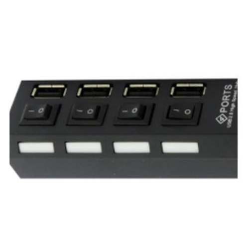 Hub USB 2.0 con Switch con 4 Puertos