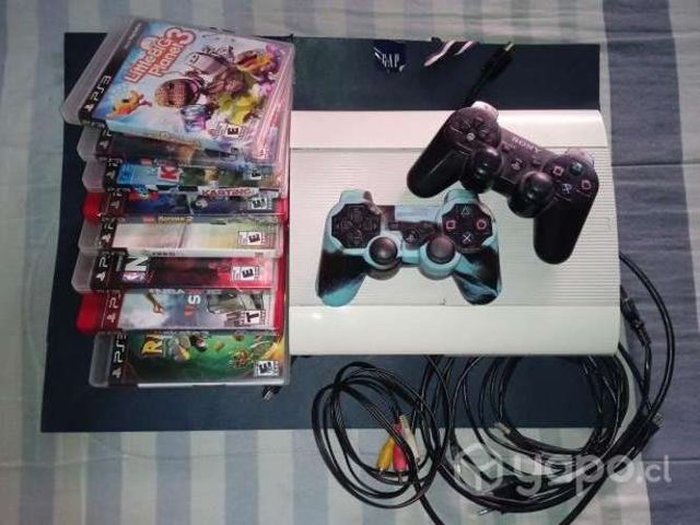 Play Station 3 Super Slim Blanca 500 gb