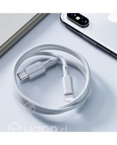 Cable USB Tipo C A Lightning iPhone 20W de 2 Mts
