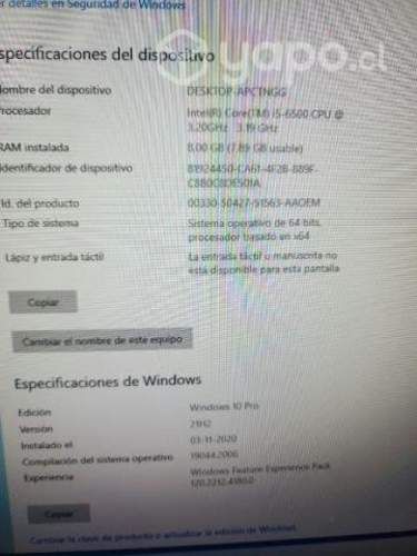 Excelente Lenovo ThinKCenter Corporativo CORE i5