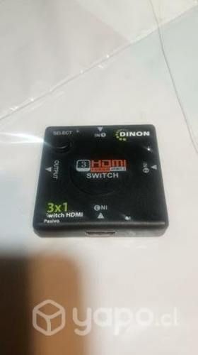 Switch pasivo HDMI 3 entradas 1080p