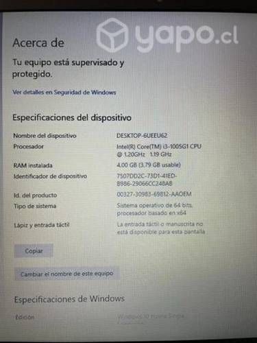 Notebook Hp 250 G7 Modelo RT8821CE