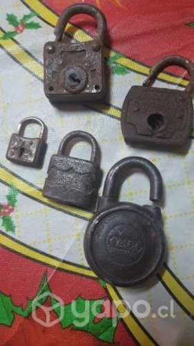 Antiguos candados lote de 5