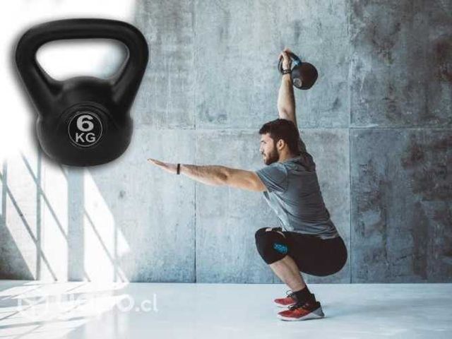 Pesa Rusa Kettlebell Revestida de PVC de 6KG
