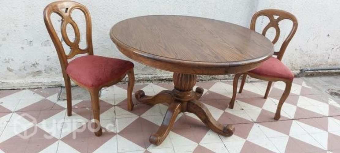 Mesa antigua de encina