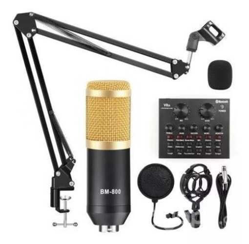 Tarjeta De Sonido V8 Transmisión En Vivo + Micrófo