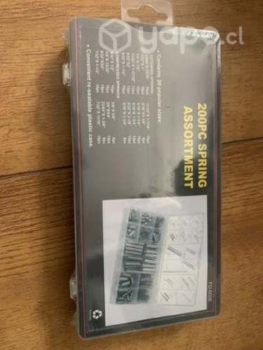 Kit de resortes de acero 200 piezas