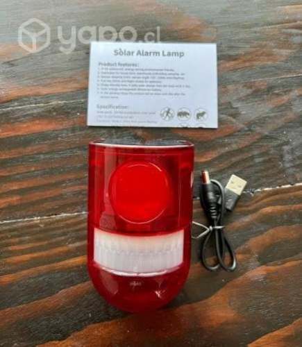 Alarma solar sonora y con luz
