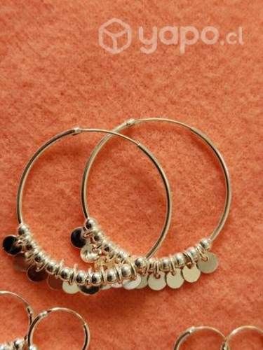 Aros de plata fina 925