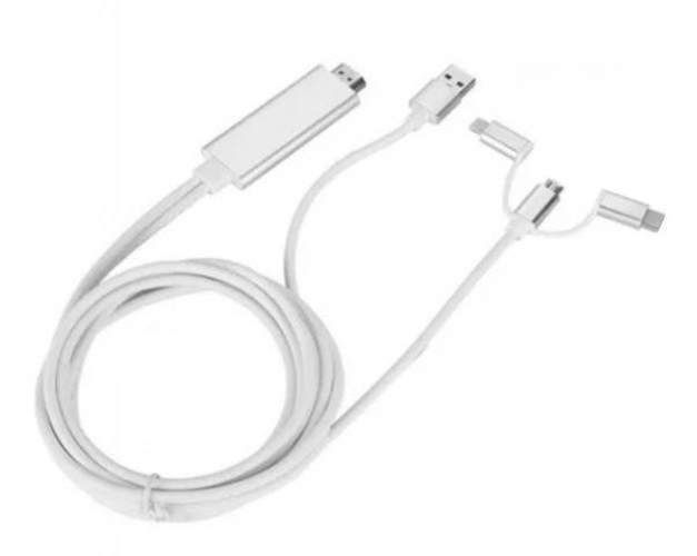 Cable USB micro USB USB-C Lightning a Hdmi Cable H