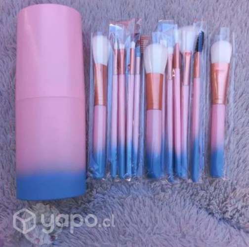 Set de 12 brochas con caja de almacenamiento