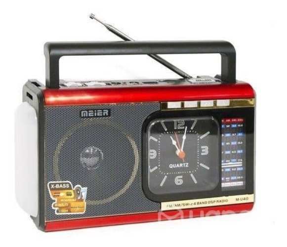 Radio Reloj Am-fm Sw Usb Sd Mp3 Meier M-u41/