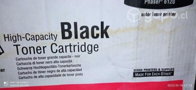Toner xerox 6120 black original de alta