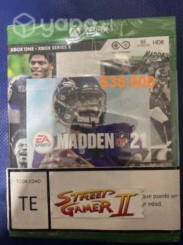 Madden 2021 xbox one nuevo sellado