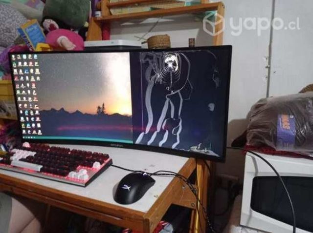 Monitor Gygabite G34wqc curvo roto