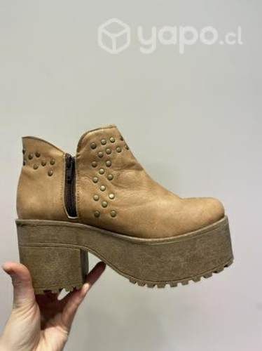 Botín nuevo de cuero marca bamispies número 37