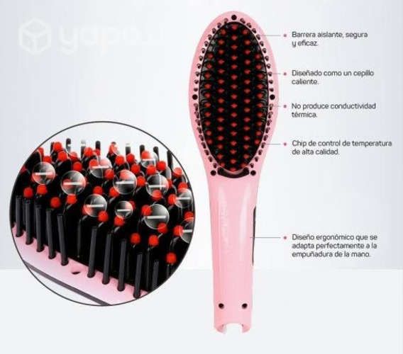 Cepillo Alisador Ionico Eléctrico LCD Control Temp